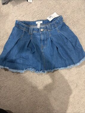 Forever 21 Blue Denim Circle Skirt